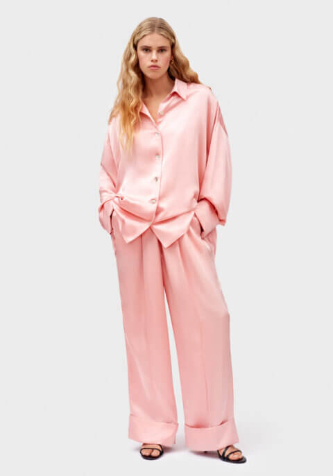 Sizeless Pajamas Set with Pants in Dust Pink