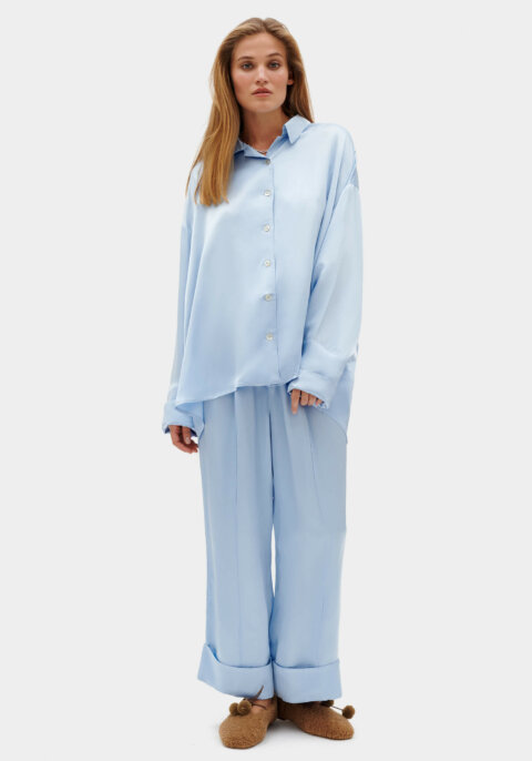 Sizeless Pajamas Set with Pants in Blue