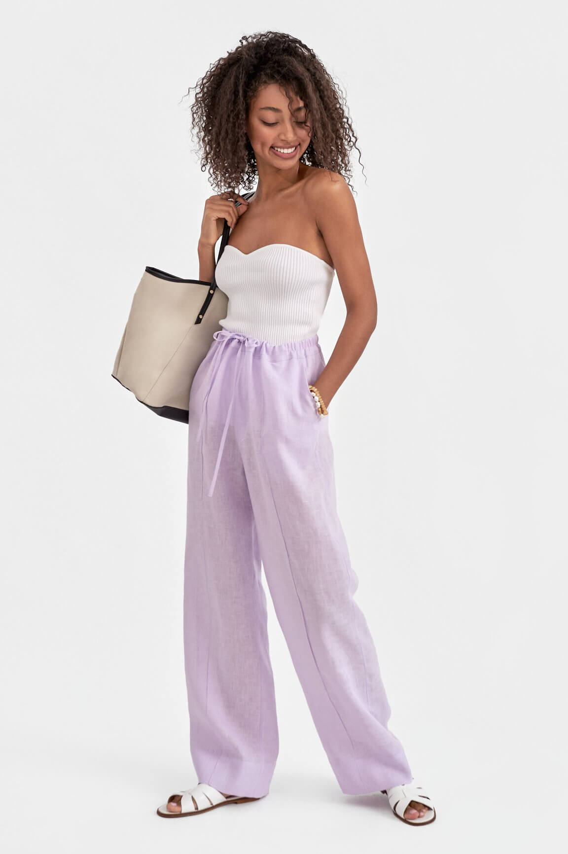 Sleeper Unisex Lavender Linen Pajamas 