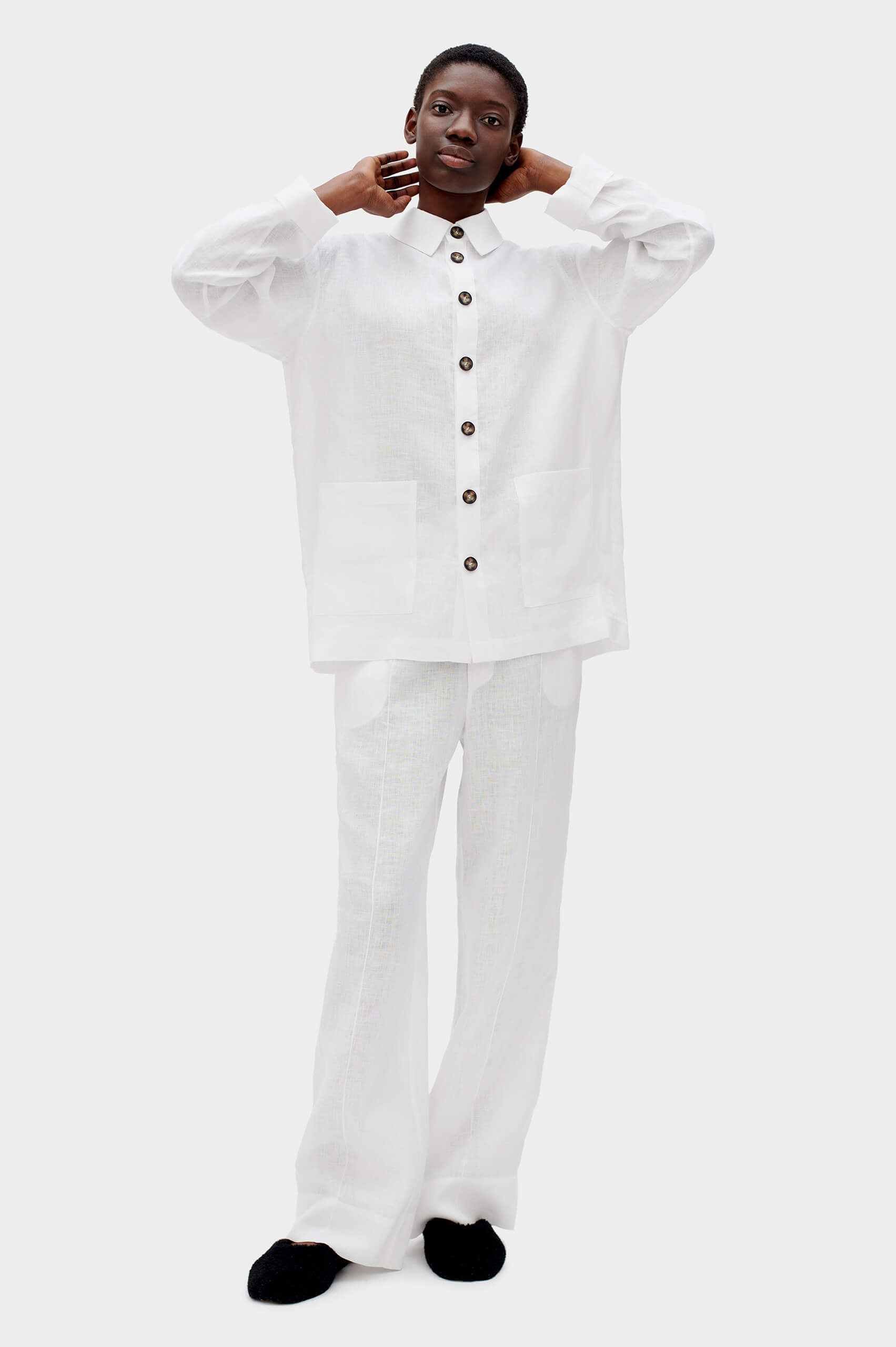 Sleeper Unisex Paper White Linen 