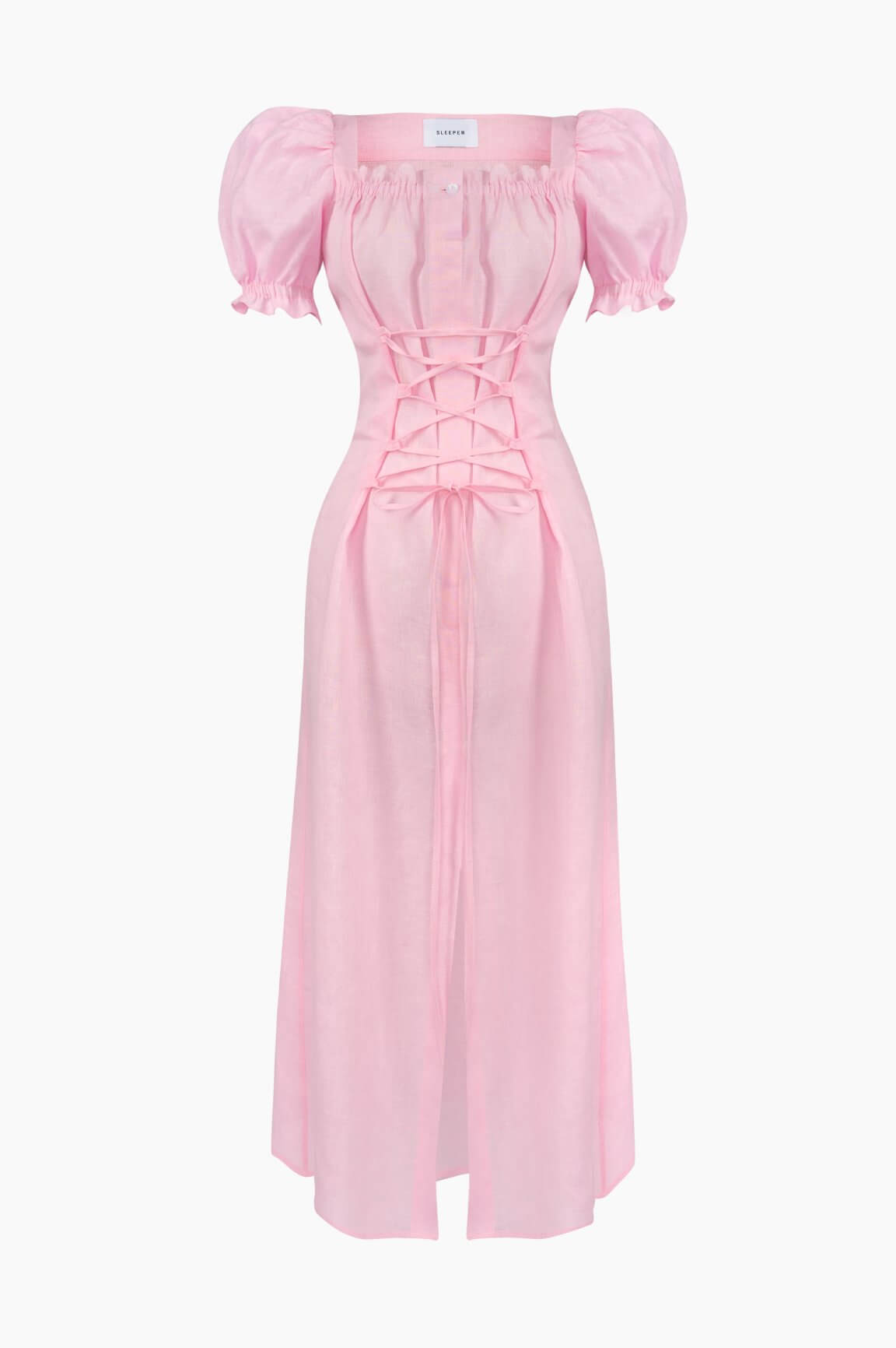 Pink linen dress | Summer linen dress by Sleeper