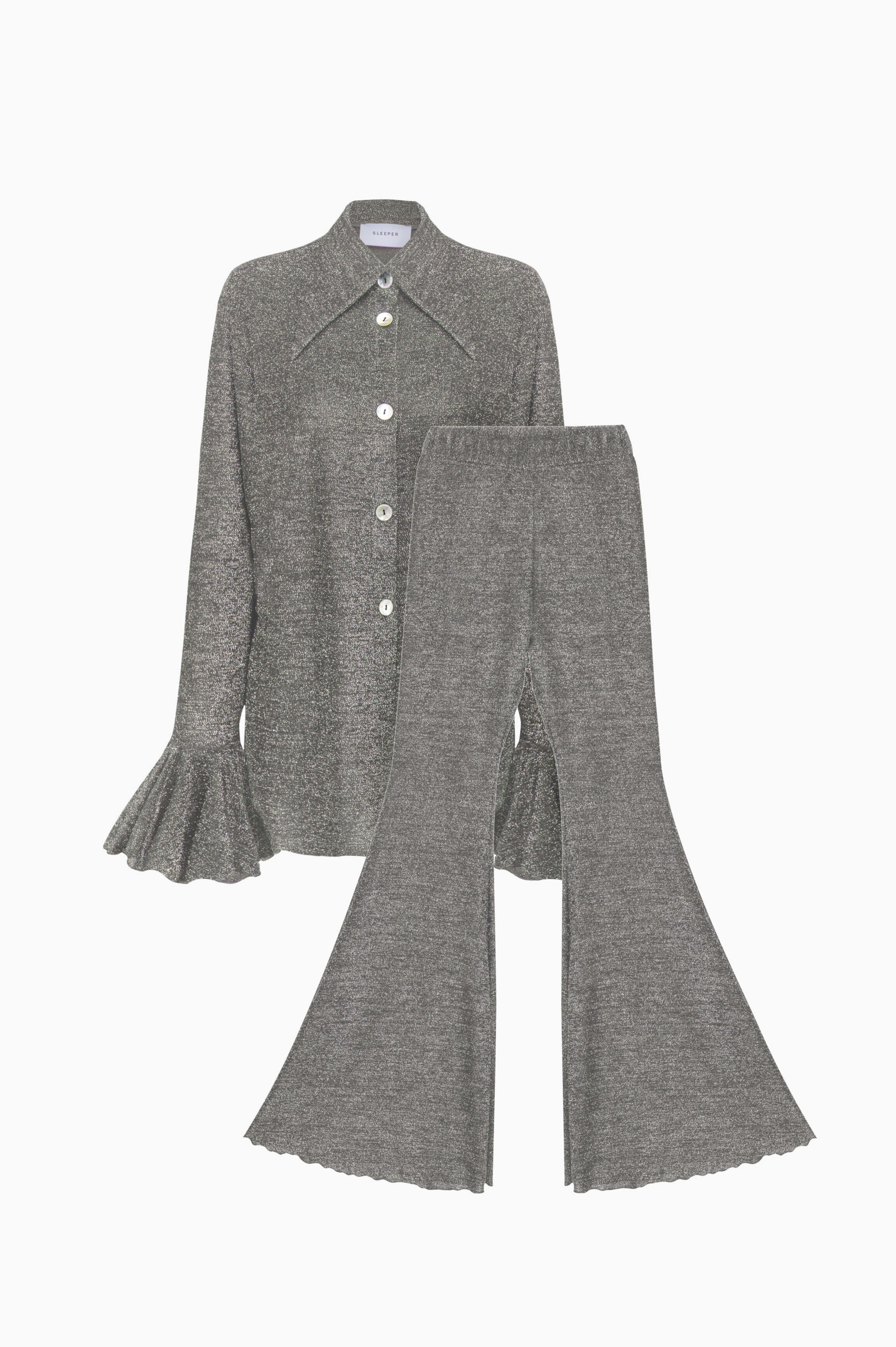 Lurex suit silver Lounge set for women by Sleeper