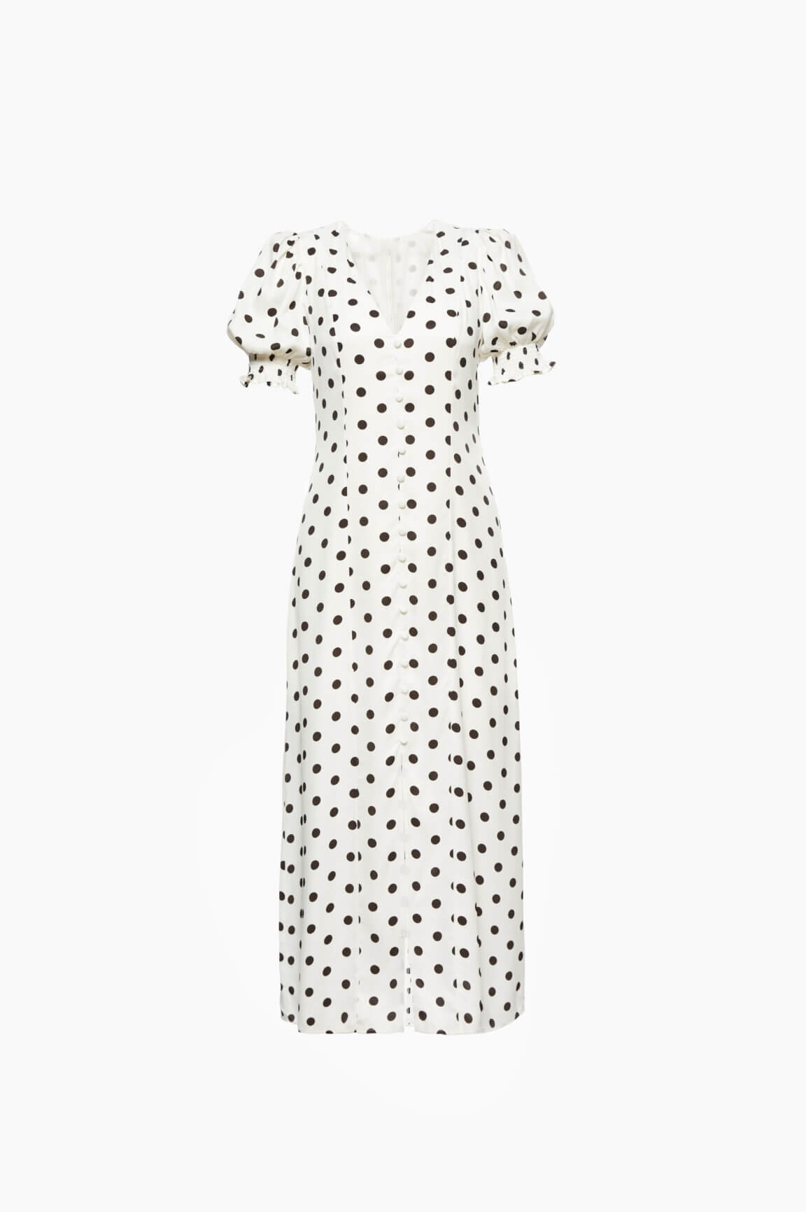 White Polka Dot Dress Sleeper Dress With Black Dots