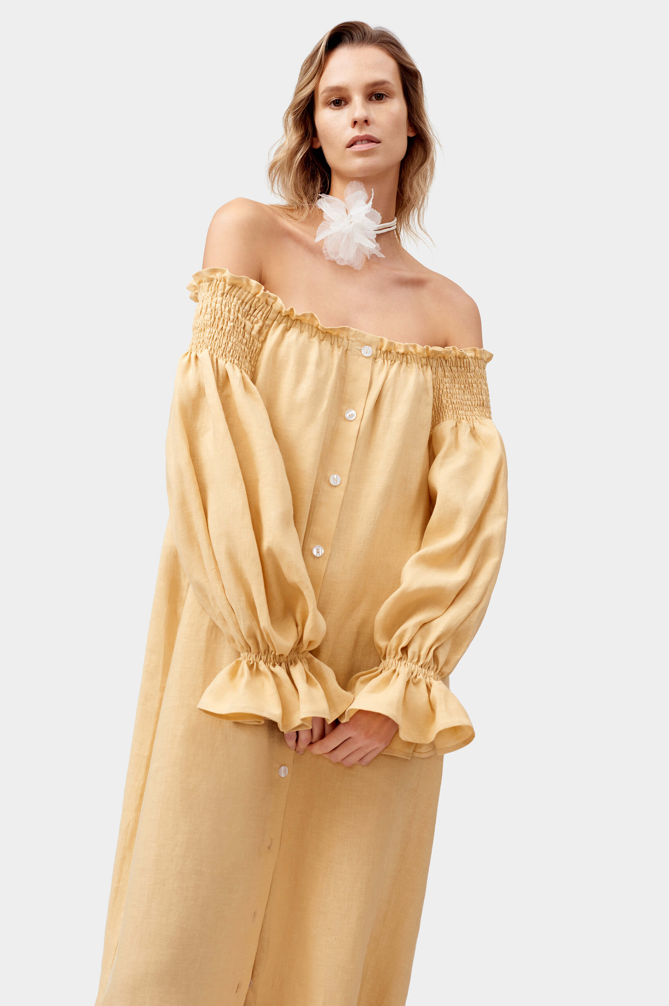 Romantica Loungewear Dress in Beige Sleeper
