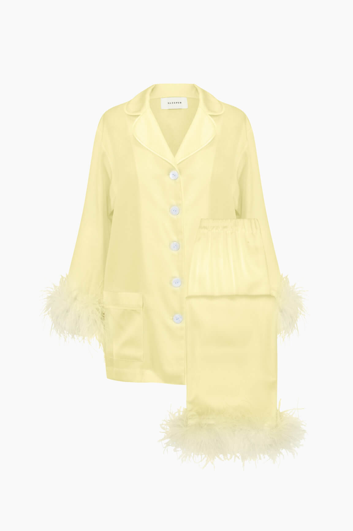 Lemon Party Pajama with Double Feathers | Sleeper Brand